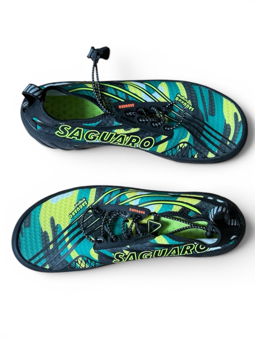 Saguaro Lightweight Water Shoes in Green and Yellow